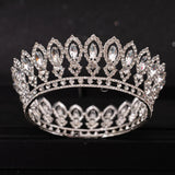 Crystal Rhinestone Round Crown Tiara Hair Jewelry Wedding Hair Accessories Bridal Hair Jewelry Queen Party Crown And Tiaras Gift