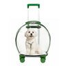 Pet Dog Cat Trolley Suitcase Luggage with Wheels Carrying Transparent Suitcase Breathable Pet Cat Carrier Backpack Pet Stroller