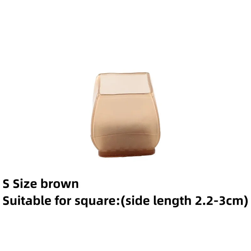 Silicone Chair Legs Non-Slip Pads Furniture Sofa Feet Anti-noise Sock Cover Wood Floor From Scratches Protectors Mat