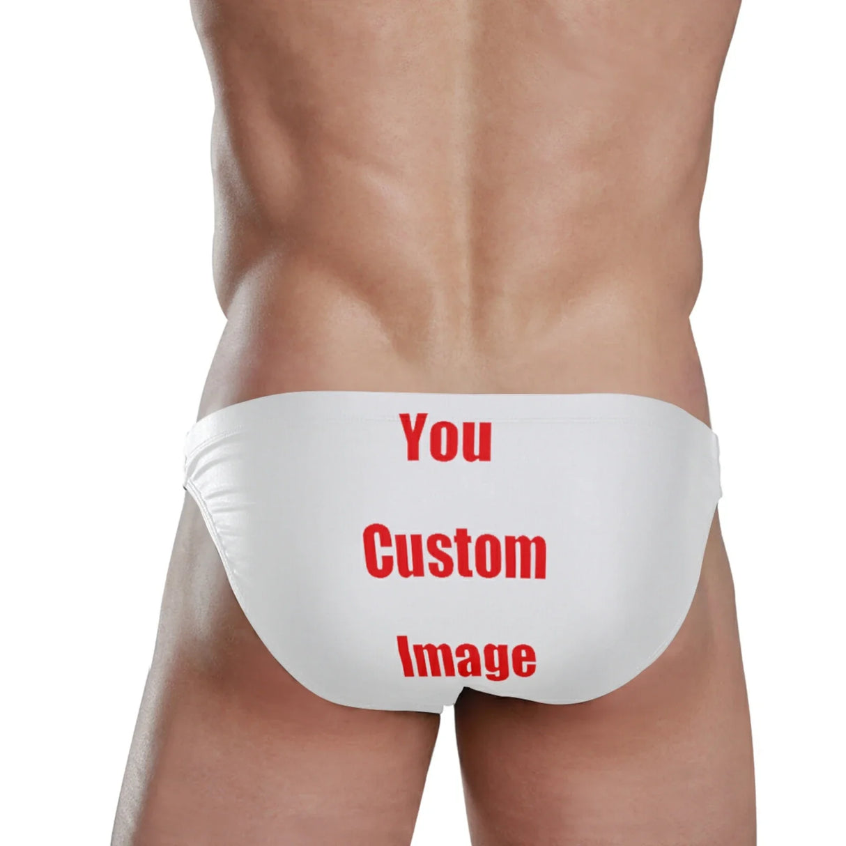 Custom pattern Man's Brand Swimming Briefs Low Waist Swimwear drop With Push-up Pad Sexy Shorts Trunks Boxers Summer Men's Swim