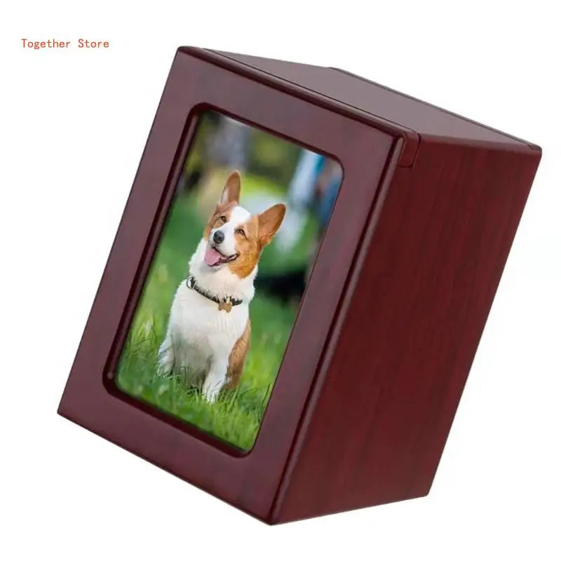 Pet Urn Dog Urns Ashes Loss Gifts Memorial Picture Frame Box Cremation Solid Photo Dogs Funerary Caskets Supplies 6XDD