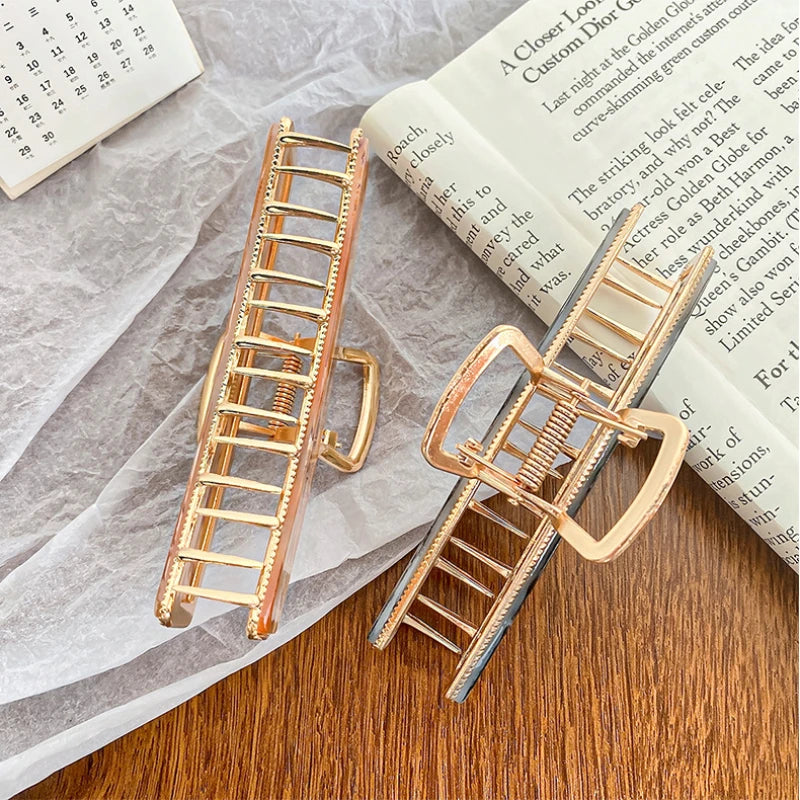 Korean Style Popular Acetate Hairpin Good Quality Hair Claw Clip Large Fashion Rectangle Hair Catches Luxury Hair Accessories