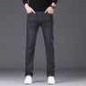 High Quality Brand Jeans Mens Large Size Business Casual Jeans Fashion Slim Fit Stretch Straight Denim Pants Four Season