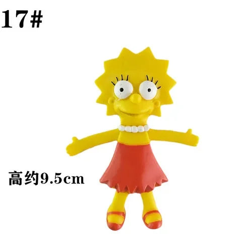 NJ Croce The Simpsonas Figure Bendable Doll Ornaments Accessories Fantasy Figurines Children Present