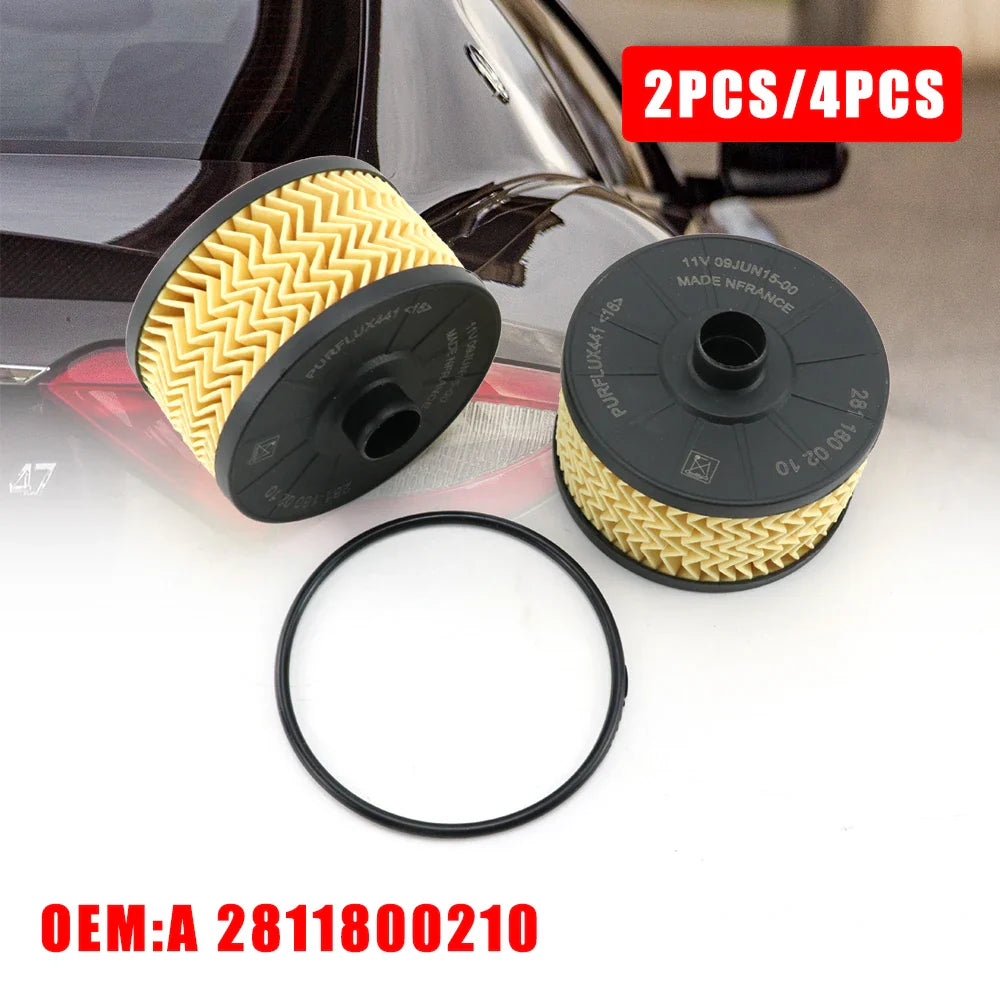 2PCS/4PCS A2811800210 2001800009 Automobile Oil Filter 15209-00Q0F 152095084R 152082327R Auto Parts