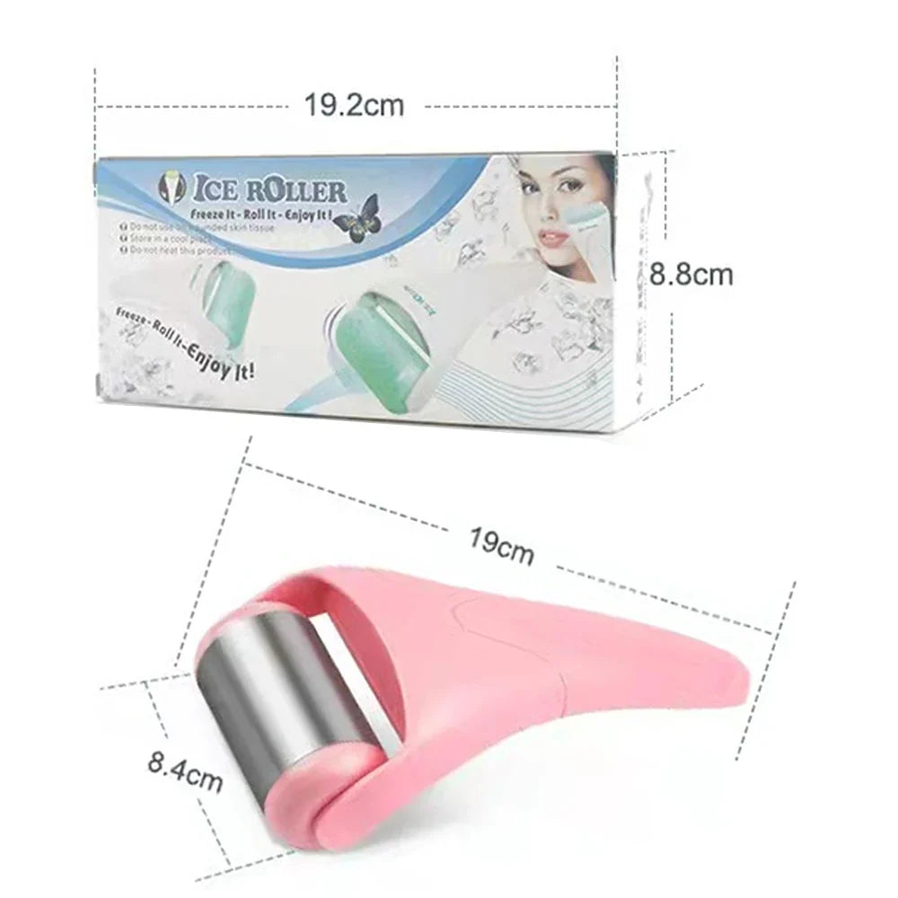 Facial Ice Roller Massager For Cooling Face & Eye Reduce Wrinkles Dark Circles Relief Redness Face Lifting Skin Care Beauty Tool