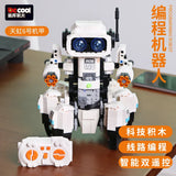 Decool High Tech 3902 Programmable APP Remote Control Robot Model With Light Building Bricks DIY Education Toys Christmas Gifts