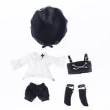 Ob11 Doll Gothic Clothes Uniform Suit Dress Shirt Hat Vest Shorts Set Nendoroids Clothes For Gsc, Obitsu11, Molly, P9, 1/12bjd