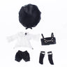 Ob11 Doll Gothic Clothes Uniform Suit Dress Shirt Hat Vest Shorts Set Nendoroids Clothes For Gsc, Obitsu11, Molly, P9, 1/12bjd