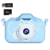 Kids Camera Toys 2 inch Screen HD Cartoon Kids Digital Camera Mini SLR Camera Cute Toy For Children Birthday Christmas Gifts