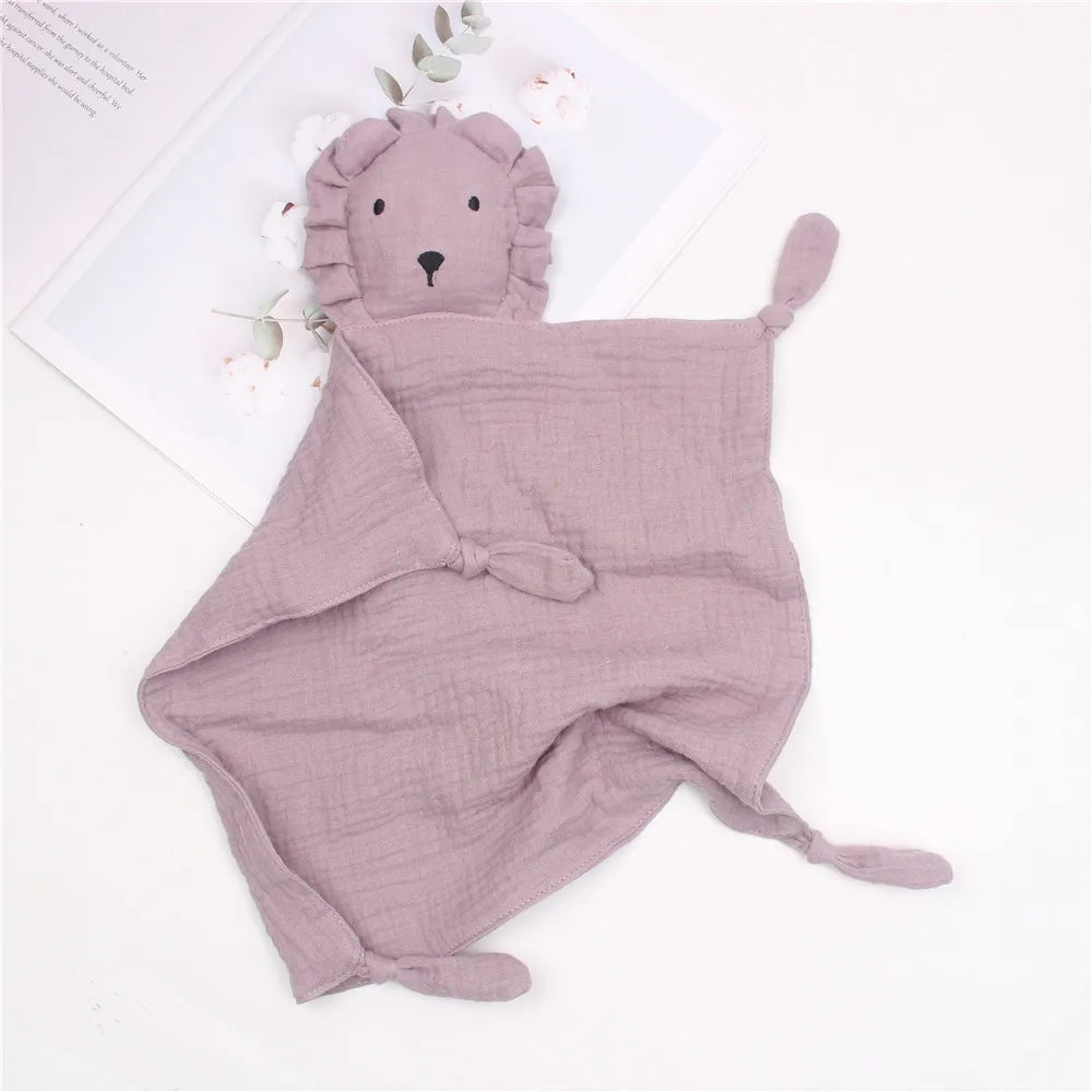 Name Personalized Baby Comforter Blanket Cotton Newborn Baby Saliva Towel Sleeping Doll Kid Sleep Toy Soothe Appease Towel