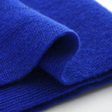 luxury cashmere knitted scarves solid color women or men winter scarf adults warm thick wool scarf kids children