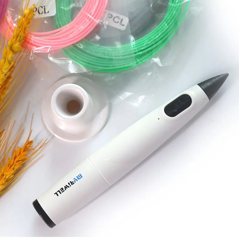 Myriwell Safe Low-Temperature 3D Pen Set with Stylish Case & PCL Filament - Perfect New Year & Christmas Gift!