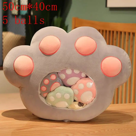 New Kawaii Animal Balls Pudding Candy Bag Pillow Plush Stuffed Mini Doll of Donut Boba Milk Tea Bat Newt Cat Nap Plushie