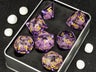 Sharp Edge Dice Dungeons and Dragons liquid core Dice , Resin sharp edge dice set dnd, D20 d&d dice , Galaxy Dice set