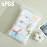 5PCS Baby Bath Towel 100% Cotton 6 Layers Gauze Kid Facecloth Face Wash Wipe Hand Soft Newborn Stuff Handkerchief 30X30cm