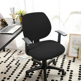 Universal Office Chair Cover Split Armchair Cover Stretch Jacquard Computer Chair Slipcovers Removable Seat Protector Case