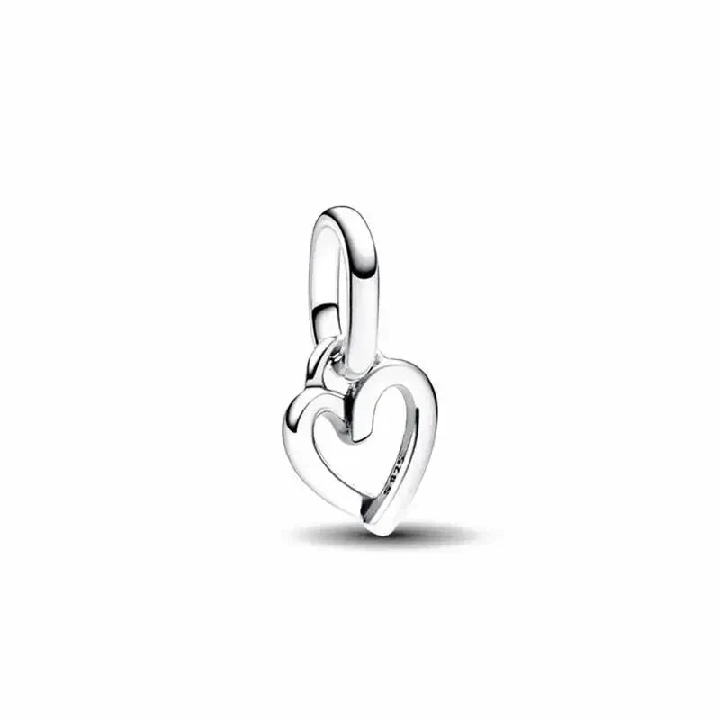 ME Series 2023 Women's 925 Silver Eternal Galaxy Love Sign Gratitude Spiral Pendant For Original ME Bracelet DIY Charm Jewelry