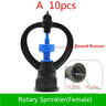 1/2" Garden Lawn Sprinkler Cooling Butterfly-shaped Rotating Sprinkler Vegetable Automatic Sprinkler Farm Irrigation Equipment