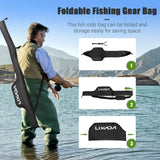 LIXADA 53 Inch Fishing Rod Bag Pole Pack Portable Folding Fishing Pole Tackle Protective Cover Case Fishing Storage Bag For Rods