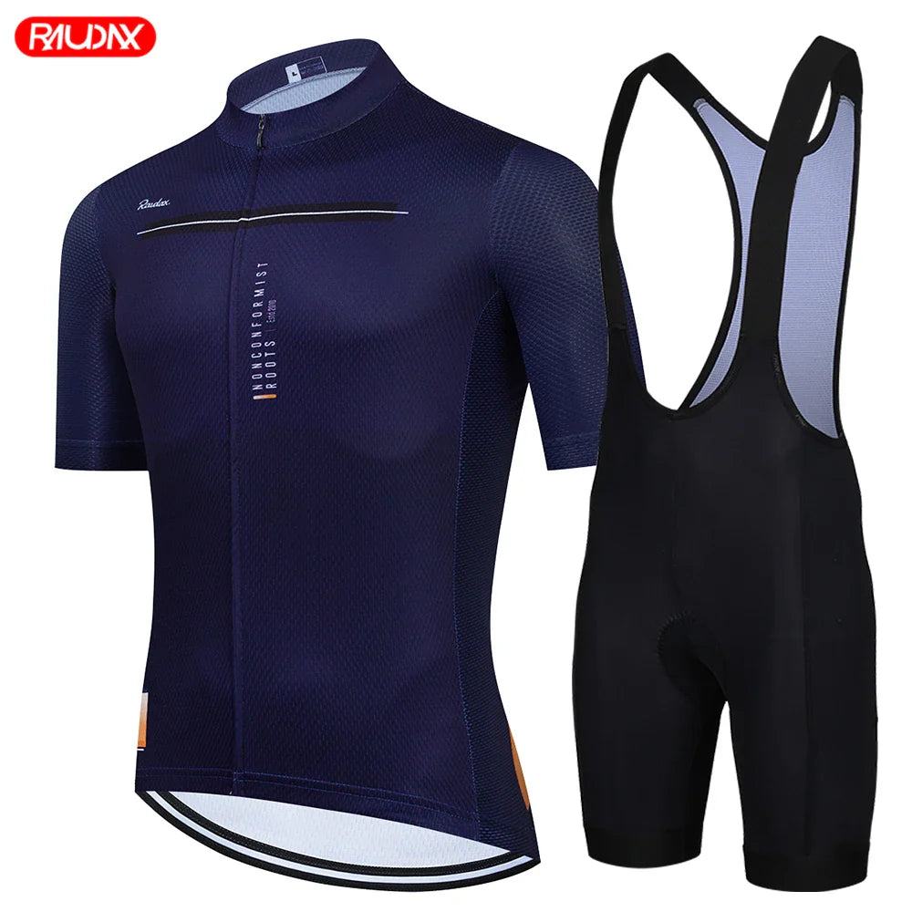 2024 Road Bike Jersey Set Men's Cycling Clothing Summer MTB Team Clothes Short Sleeve Uniform Triathlon Skinsuit Ropa De Hombre