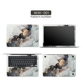 DIY Marble Cover Laptop Skin Sticker Vinyl 13.3"14"15.6"17.3"  Stickers for Macbook pro/Lenovo/Msi/Hp/Acer Skins Decorate Decal