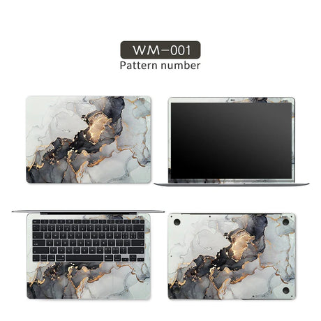 DIY Marble Cover Laptop Skin Sticker Vinyl 13.3"14"15.6"17.3"  Stickers for Macbook pro/Lenovo/Msi/Hp/Acer Skins Decorate Decal