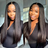 Cranberry  Straight Hair Bundles With Closure 100% Remy Peruvian Human Hair Bundles With Closure Middle Part 4x4 Lace Closure