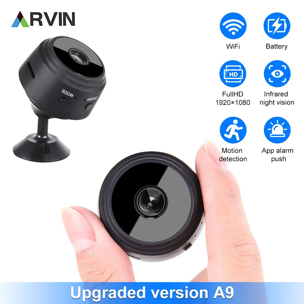 2024 Upgraded A9 Mini WiFi Camera FullHD 1080p Remote Wireless Voice Recorder Video Camcorder Home Security Surveillance Cameras