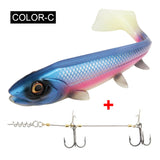 Spinpoler Big Fish Soft Fishing Lure With Stinger Rig Hook Set 14cm/18cm Jigging Trolling For Saltwater Sea Fishing Tackle Pesca