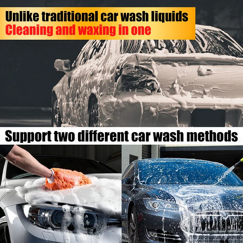 300ml High Foaming Car Wash Liquid Deep Cleaning Car Water Wax Varnish Nourishing Protection for Car Accessories Detailing Care