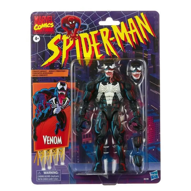 Hasbro Spider Man Marvel legends Venom Deadpool Action Figure Toys Change Face Statue Model Doll Collectible kids for Toy Gift