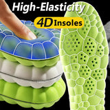 4D Cloud Technology Sports Insoles for Shoes PU Sole Soft Breathable Shock Absorption Cushion Running Orthopedic Care Insoles