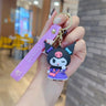 Wholesale Kawaii Sanrio Kuromi Keychain Pvc Doll Key Chain Cartoon Anime Cinnamoroll Bag Pendant Car Keyring Accessories Gift