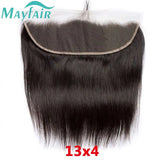 4X4 Lace Closure And 30 32 Inch Human Hair Bundle With 13x4 Lace Frontal Straight Brazilian Weave 3 Bundles With Closure Mayfair