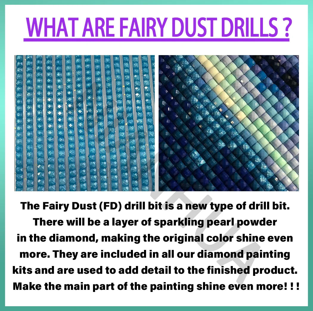 AB Fairy Dust Drill Mystery Diamond Painting Surprise Gift Random Picture Mysterious Embroidery Full DIY Home Decor Childrens