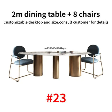 24 Dining Room Table Set Luxury Kitchen Furniture Modern Minimalist Dining Table With 6 Seats Customize Desktop Table And Chairs