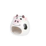 Summer Cooling Ceramic Nest Cartoon Cow Mini Pet Bed For Hamster Golden Bear Rats Guniea Pig  Small Animals Habitat Cage House