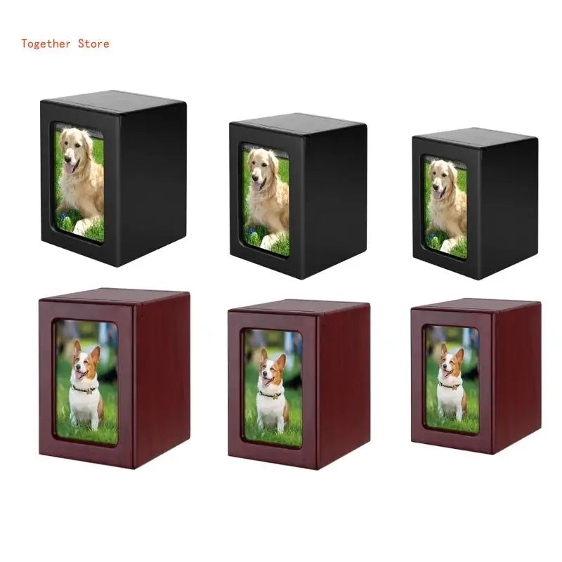 Pet Urn Dog Urns Ashes Loss Gifts Memorial Picture Frame Box Cremation Solid Photo Dogs Funerary Caskets Supplies 6XDD