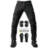 2024 New Motorcycle Black Men Jeans Upgrade Extension Protector Detachable Racing Road Rider Four Seasons Casual Fashion Pants