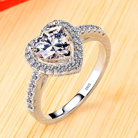 Luxury White Gold Color Tibetan Silver Rings Set For Women Vintage Round Cubic Zirconia Finger Rings Female Trendy Jewelry Gift