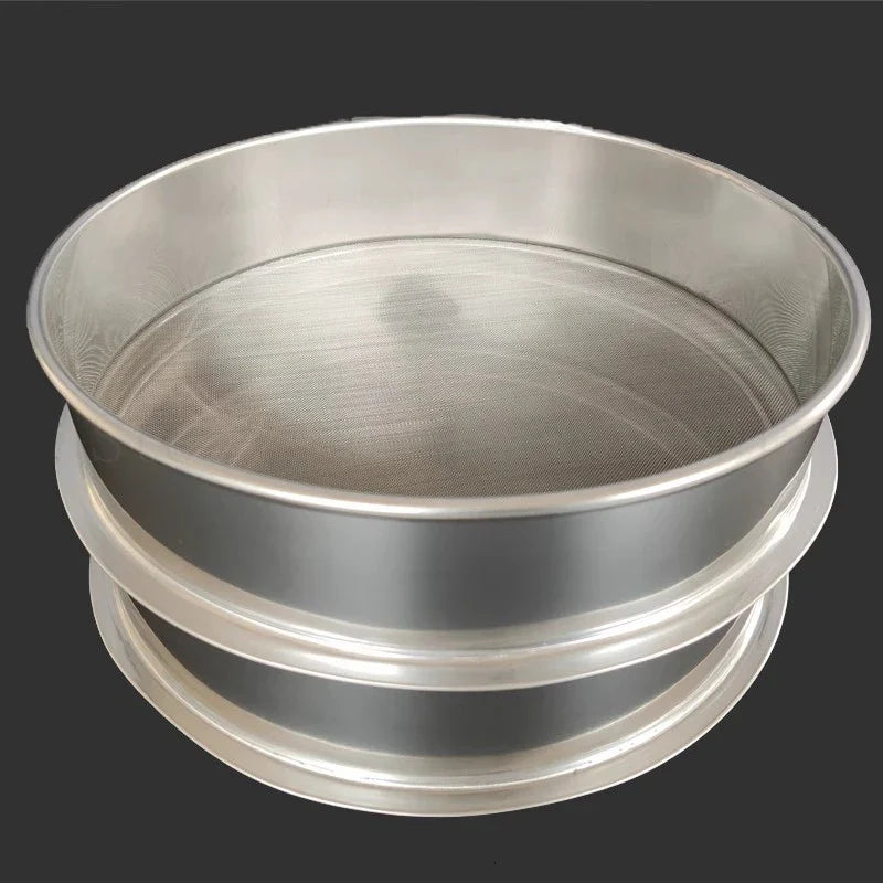 Lab 20cm 12-200 Mesh Stainless Steel Standard Test Sieve Sampling Flour Sieve with Double-layer Punching Frame