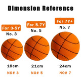 Mute Bouncing Ball 24cm Indoor Silent Basketball Size 7 Outdoor Foam Toys Baby Silent Bounce Football 18cm Children Sports Balls