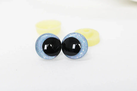 10pairs new eyes 12mm 14 16 18 20 25 30mm  3D Cartoon glitter toy safety eyes  doll eyes eyes with hard washer -C11