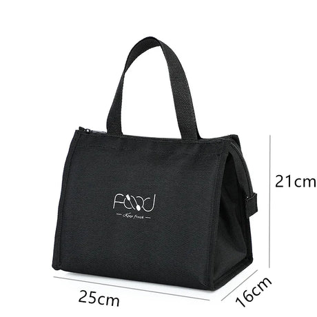 High-Capacity Portable Insulated Lunch Bag Women Kid Picnic Work Travel Food Thermal Storage Container Bento Box Cooler Tote Bag