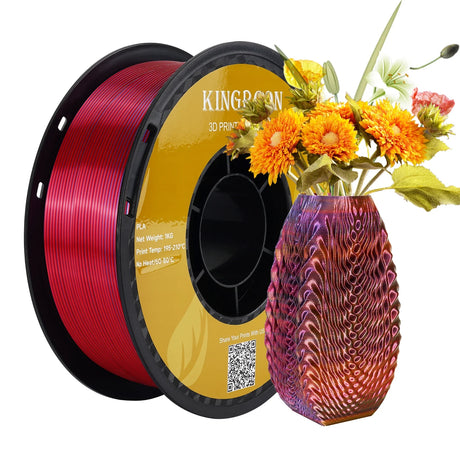 Newest 1KG Tricolor Silk PLA Filament 3D Printer 1.75mm Plastic Filament 3color for Eco-friendly 3D Printing Material