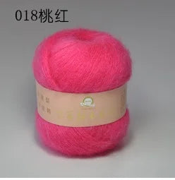 6 Balls Angora Mohair Wool Yarn for Knitting Soft Plush Cashmere Hand Crochet Lanas DIY Scarf Sweater Thread Freeshipping Sales