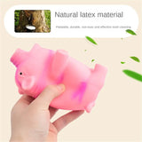 Cute Dog Chew Toys Rubber Sound Pig Grunting Squeak Latex Pet Toys for Dog Squeaker Chew Training Puppy Supplies Pet Products