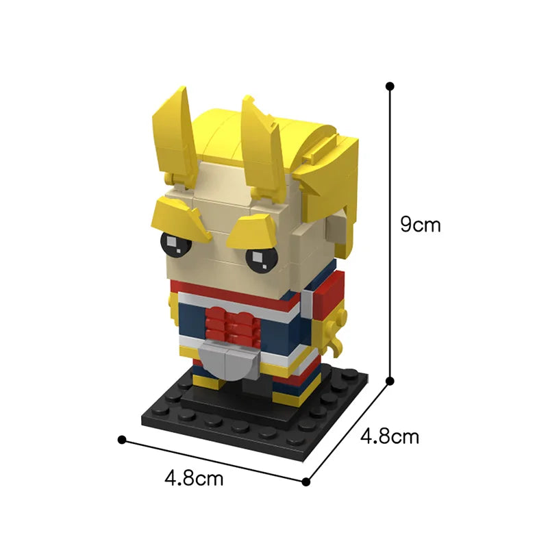 DIY Anime Movies Game Figure Brickheadz Building Block Kit Character Collectation Playset Brick Model Toys Kids Birthday Gift