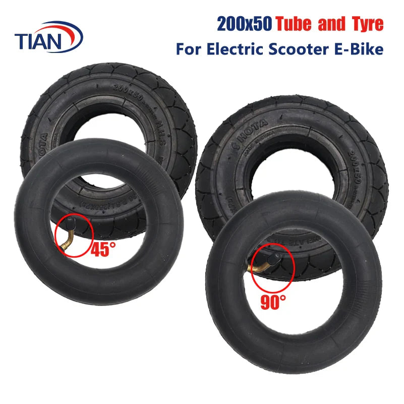 HOTA 200x50 Outer Tire Inner Tube for Mini Electric Scooter 8 Inch Ountain Scooter Bike E-bike Wheel 200*50 Tyre Accessories